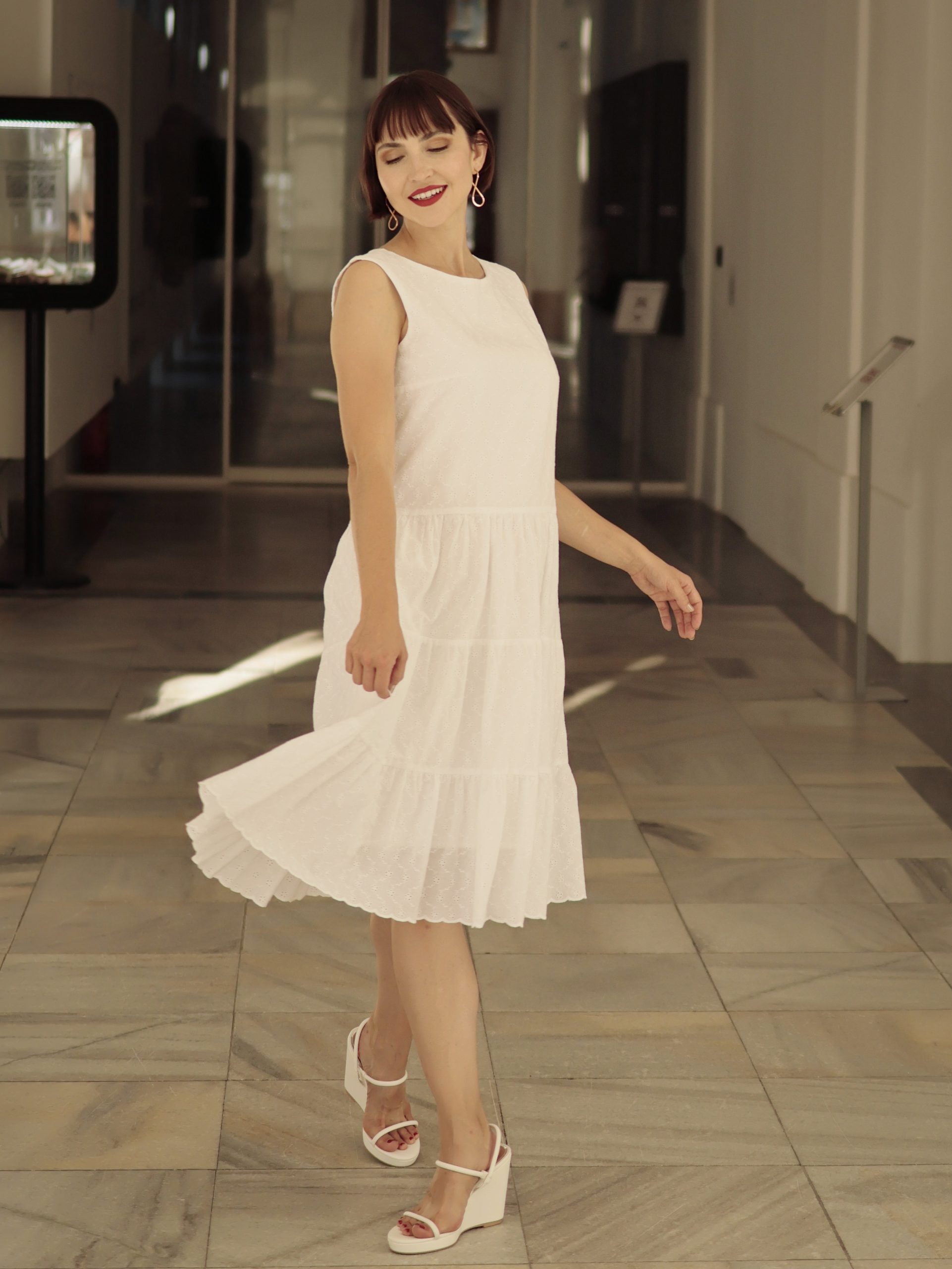 Šaty Madeira bílé2