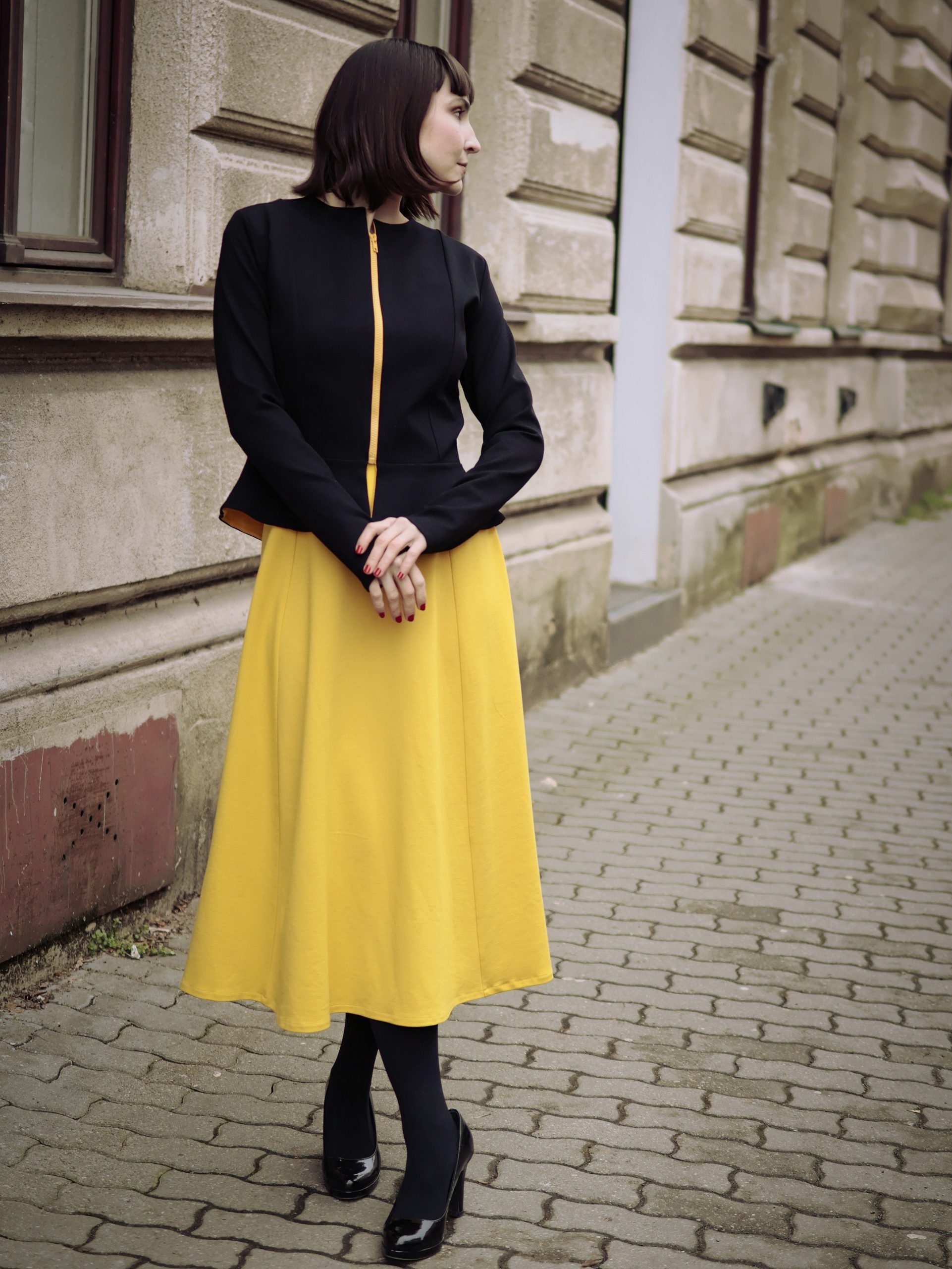 Šaty PuntoB žluté2