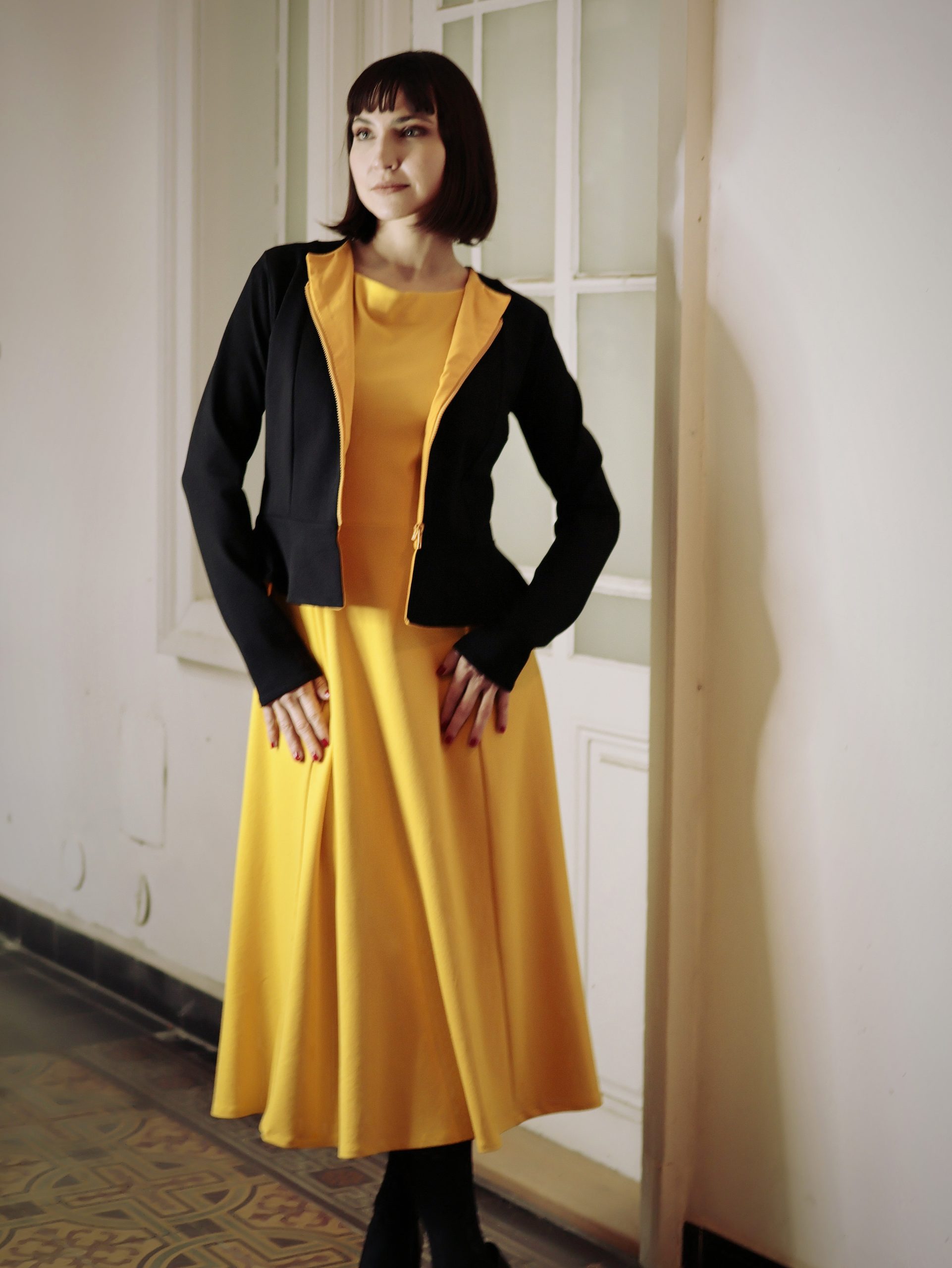 Šaty PuntoB žluté3