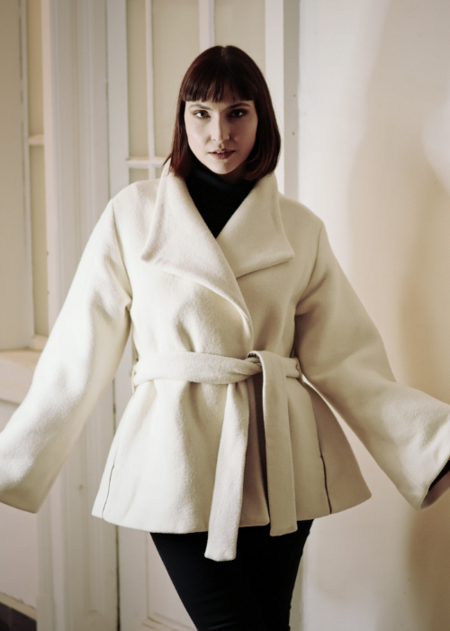 Kabát Milford bílý