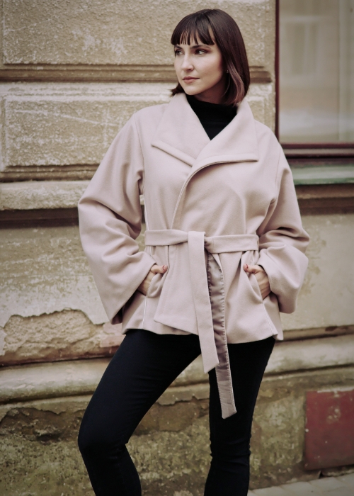 Kabát Milford růžový