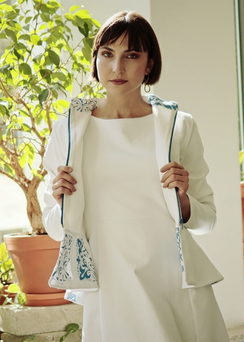 Sako Burry bílé s tiskem