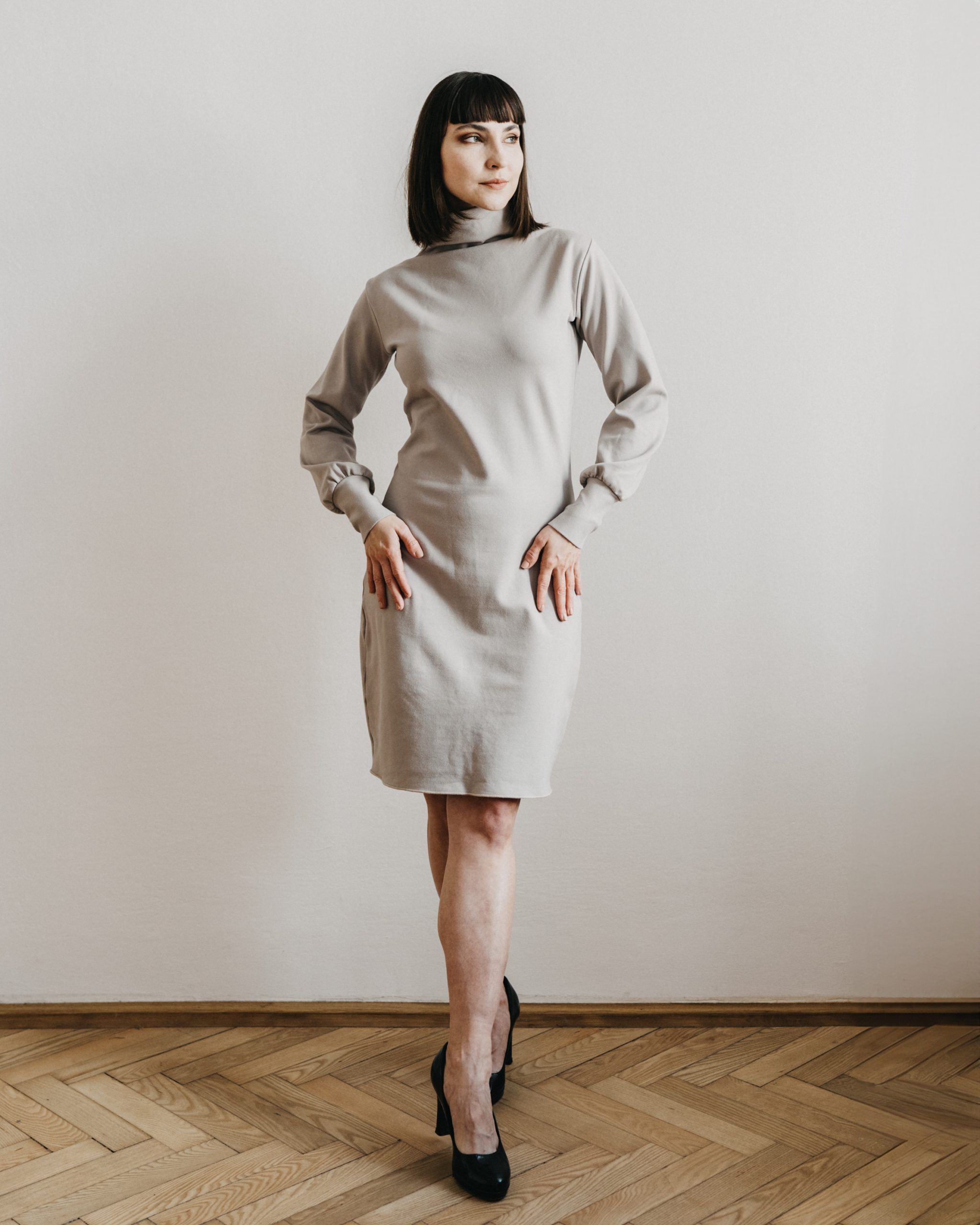 šaty Denton béžové 1