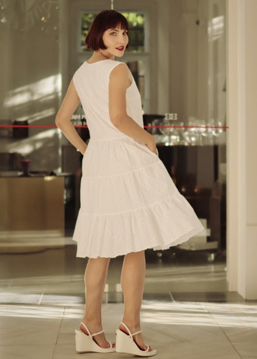 Šaty Clayton bílé