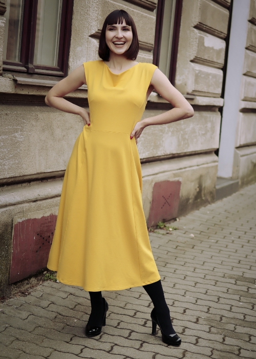 Šaty Ashton I žluté