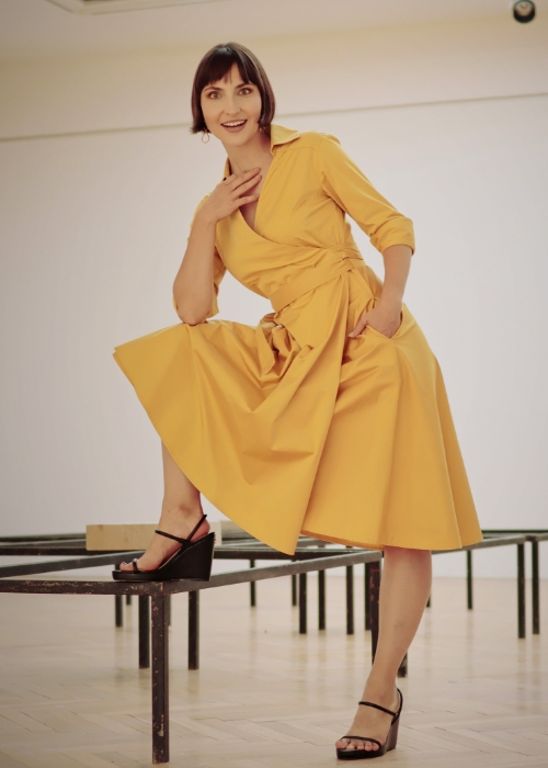 Šaty Longton žluté